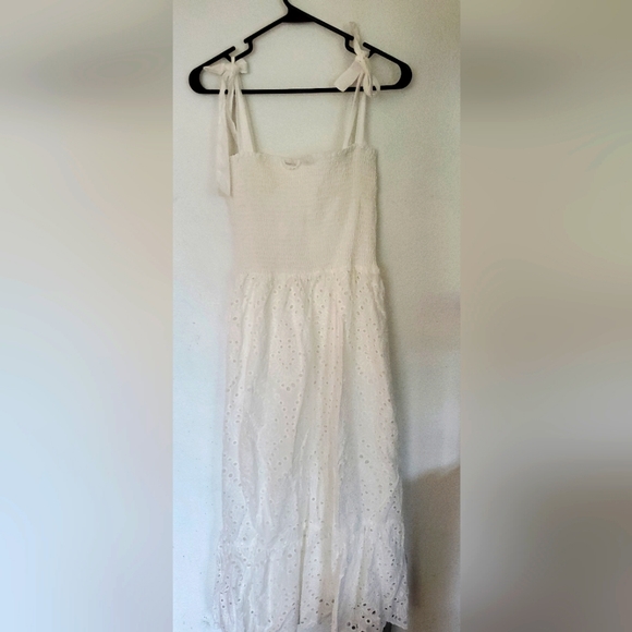 Everly Dresses & Skirts - Everly White eyelet dress in Medium